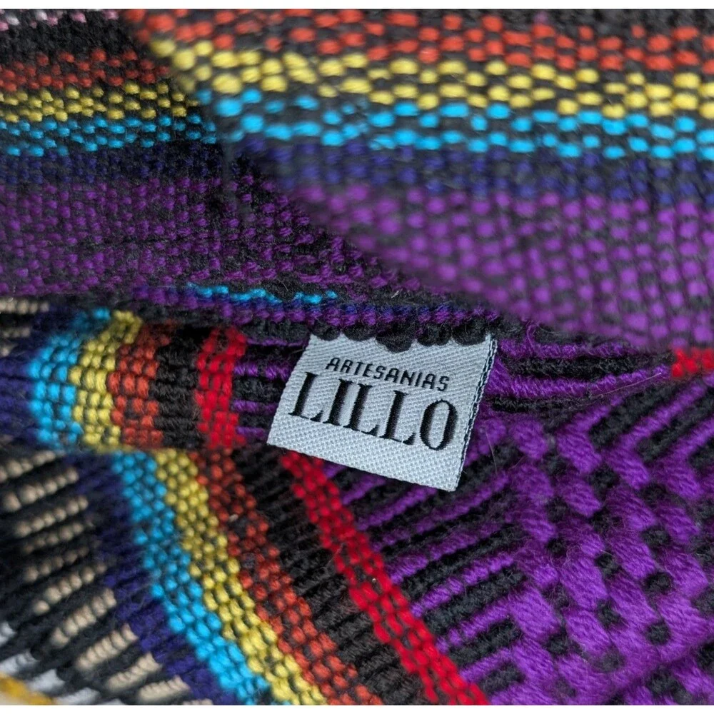 Artesanias Lillo Pinzom Woven Vibrant Multi Color Backpack